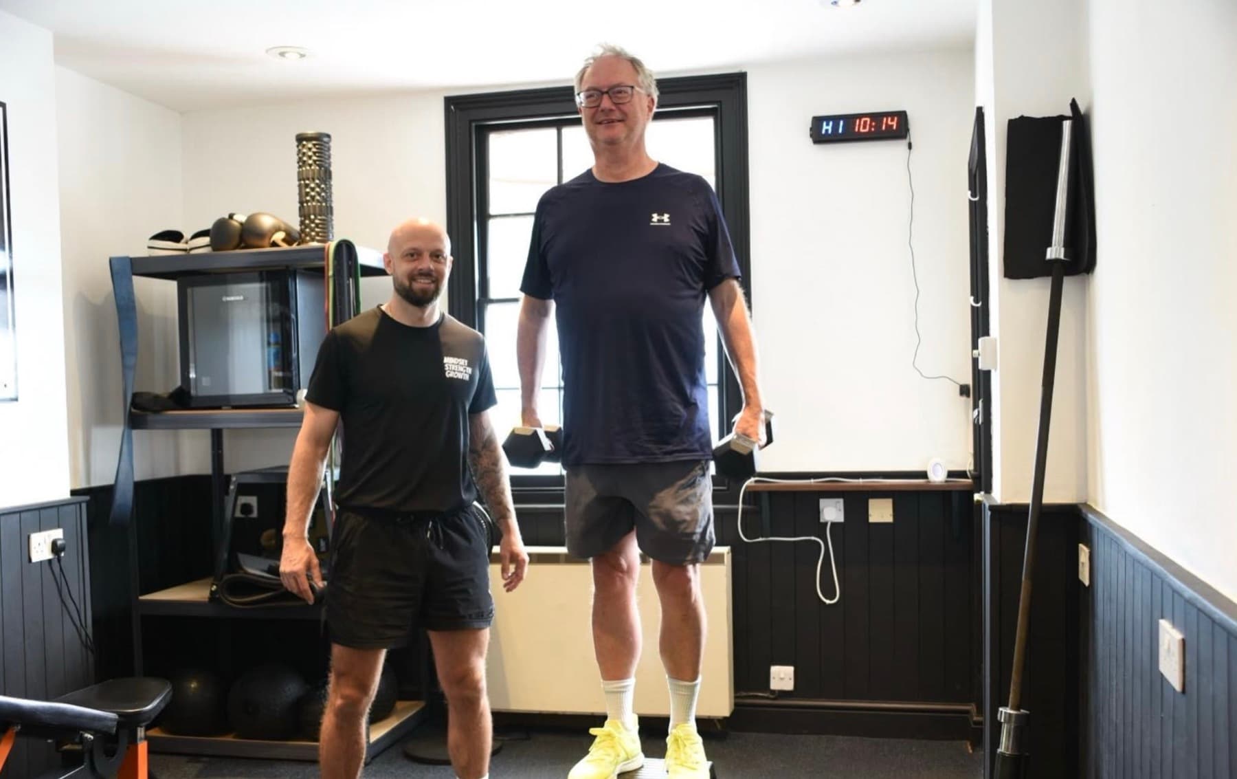 Michael Dennison at his one-to-one personal training studio